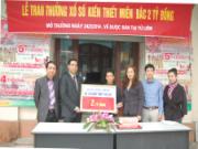 Trao thưởng giải đặc biệt Xổ số kiến thiết Miền Bắc trị giá 2 tỷ đồng mở thưởng ngày 24/2/2014