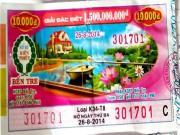 Phát hiện nam thanh niên cạo vé số trượt thành trúng